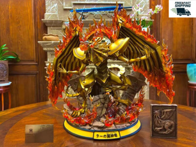 Fire Phoenix Studio Yu Gi Oh! The Winged Dragon of Ra Resin GK Painted  In Stock-image