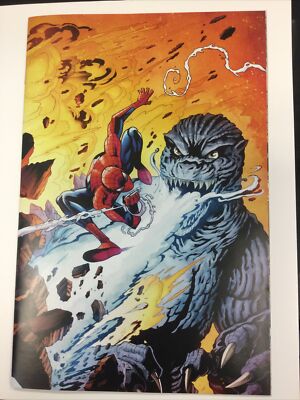 GODZILLA VS SPIDER-MAN #1 1:100 CAMPANA Virgin Var 2025-image