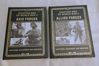 2 Easton press / Chartwell  Fighting men of world war II Axis Allied forces NEW-image