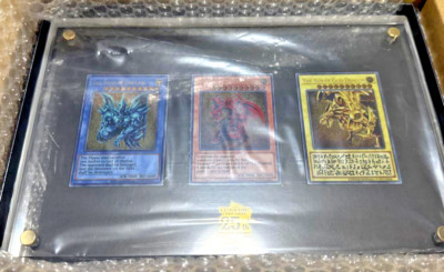YuGiOh TCG 25th Anniversary Stainless Steel Egyptian God Cards Commemorative JPN-image