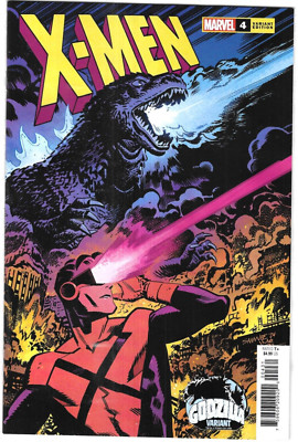 X-Men Comic 4 First Print Cover B Godzilla Variant 2024 Jed MacKay Marvel-image