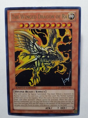 The Winged Dragon of Ra Ultra Rare JUMP-EN045 Limited Edition Near Mint Yugioh-image