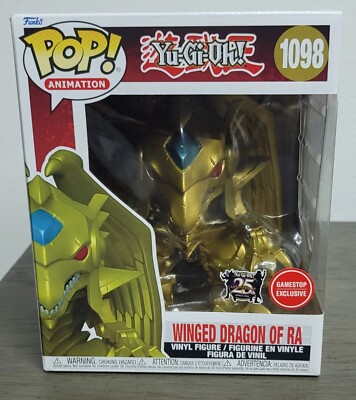 Funko Pop! Yugioh Winged Dragon of Ra GameStop Exclusive #1098 Vinyl Figure-image