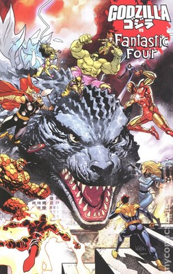 Godzilla vs. Fantastic Four 1C VF 2025 Stock Image-image