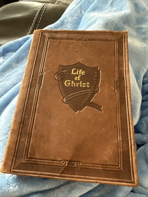Giovanni Papini LIFE OF CHRIST  Vintage Copy, Leather Bound 1923 Edition.-image
