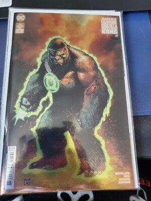 Justice League Vs. Godzilla Vs. Kong #7 Christian Duce Foil Cardstock Variant...-image