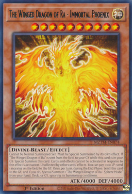 1X NM The Winged Dragon of Ra - Immortal Phoenix - MZTM-EN074 - Rare 1st Edition-image