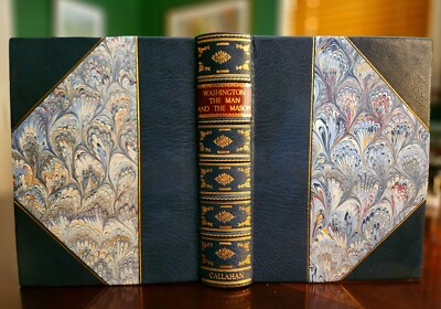  Washington the Man and the Mason Freemasonry Fine leather Illustrated 1913-image