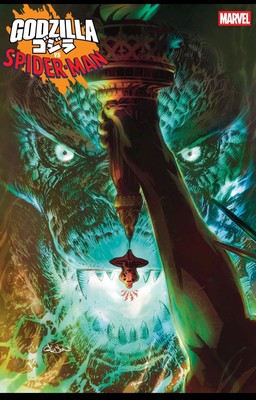 FOIL GODZILLA vs. 🕸️SPIDER-MAN #1 (PATRICK GLEASON VARIANT)(2025) ~ MARVEL-image