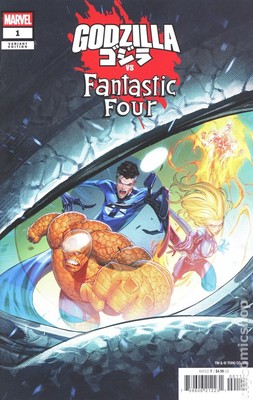 Godzilla vs. Fantastic Four 1J VF 2025 Stock Image-image