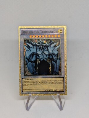 Obelisk the Tormentor A - Yu-Gi-Oh Unofficial Gold Plastic Card-image
