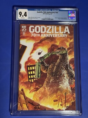 Godzilla 70th Anniversary Special #1 CGC 9.4 1ST PRINT Appearance IDW Comic 2024-image