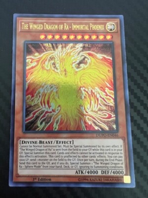 Yugioh The Winged Dragon Of Ra - Immortal Phoenix DUPO-EN046 Ultra 1st Ed VLP-image