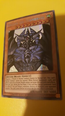 *** OBELISK THE TORMENTOR *** PRISMATIC SECRET RARE TN19-EN007 YUGIOH! -image