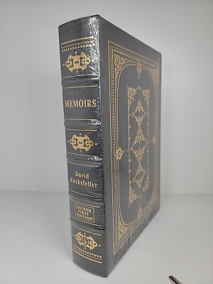 SIGNED Easton Press MEMOIRS by David Rockefeller ~ SEALED First Edition-image