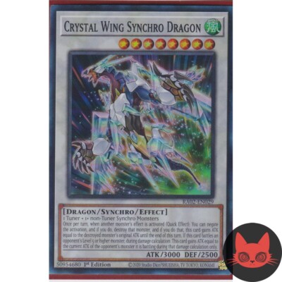 Yugioh Crystal Wing Synchro Dragon RA02-EN029 Super Rare 1st Edition NM-image