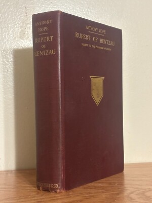 RUPERT OF HENTZAU by Anthony Hope Memoirs of Fritz Von Tarlenheim 1898 Book-image