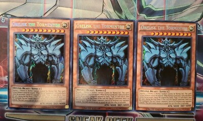 3x - Obelisk The Tormentor - CT13-EN002 - Secret Rare - Limited Edition Playset!-image