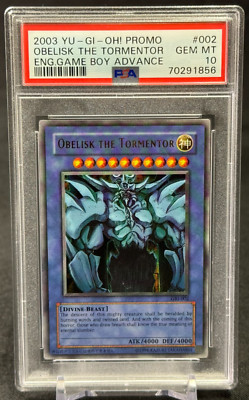 Obelisk The Tormentor Game Boy Advance Promo PSA 10 GEM 2003 Yu-Gi-Oh! #GBI-002-image