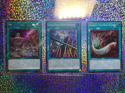 YuGiOh! Egyptian God Deck Super Rare EGO1-EN022 Harpie's Feather Duster-image