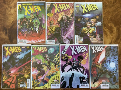 X-Men 1 2 3 4 5 6 7 2024 VF/NM Mackay Godzilla Variant Cyclops Magik Psylocke-image