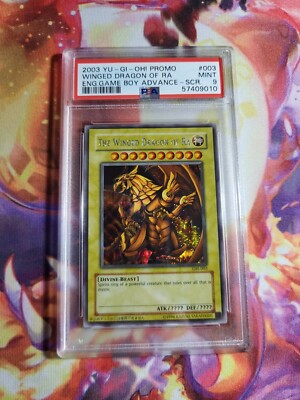 The Winged Dragon of Ra GBI-003 - PSA 9 - Secret Rare Yu-gi-oh Gameboy Promo 394-image
