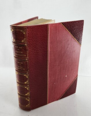 The Life of Oliver Goldsmith by Frank Frankfort Moore, 1910 Leatherbound-image
