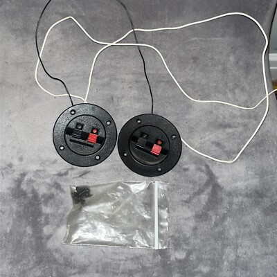 Used Set of Fisher ST-920 Quick Connect Speaker Wire Terminals & Screws-image
