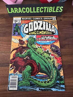 GODZILLA #5 King of the Monsters 1977 Isle of the Living Demons!-image