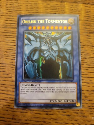 Obelisk the Tormenter - Limited Edition Yugioh God Card Holo Ultra Rare-image