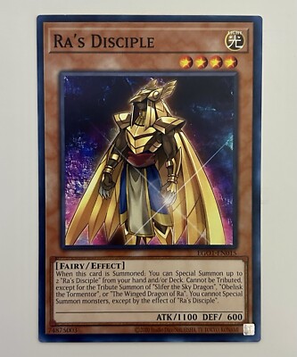 Ra's Disciple EGO1-EN015 Egyptian God Deck: Obelisk the Tormentor 1st Edition-image