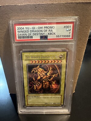 2004 DOD 001 The Winged Dragon of Ra Promo Yu-Gi-Oh! Card PSA 7 Near Mint-image