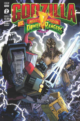 Godzilla vs Mmpr #2 (Of 5) Cover B Netho Diaz-image