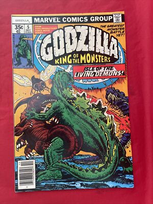 GODZILLA  King of the Monsters #5  Isle of Living Demons  1977  -image