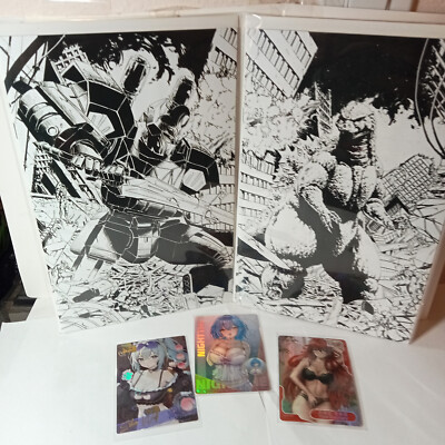 Godzilla vs. Mighty Morphin Power Rangers II CONNECTING VIRGIN VARIANT SET + HOL-image