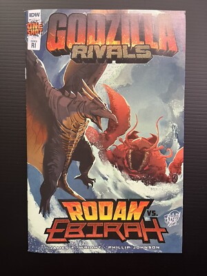 GODZILLA RIVALS RODAN vs EBIRAH ONE-SHOT 1:10 LINDSAY VARIANT IDW NM PROSHIPPER-image