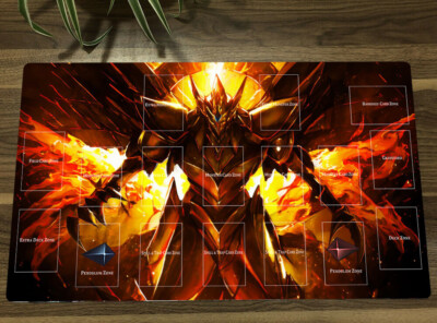 YGO The Winged Dragon of Ra TCG CCG Playmat Card Game Mat Table Pad Free Bag-image