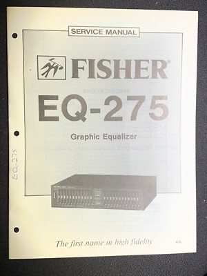 Fisher EQ-275 Service Manual Graphic Equalizer Original-image