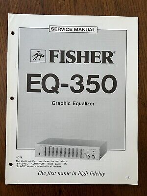 Fisher EQ-350 Graphic Equalizer Service Manual Vintage OEM Diagrams Vintage-image