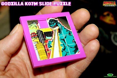 TRENDMASTERS EXTREMELY RARE Godzilla KOTM Slide Puzzle 1994 Impulse Merchandise-image