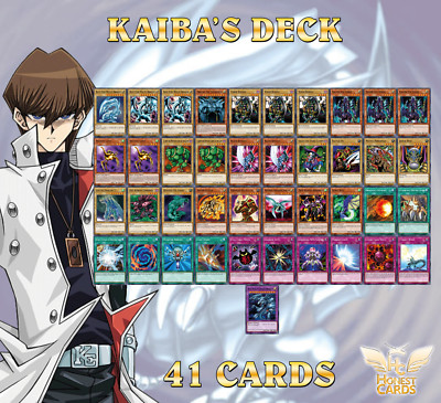 YuGiOh Complete Kaiba Deck! Obelisk the Tormentor + Blue-Eyes White Drag + Bonus-image