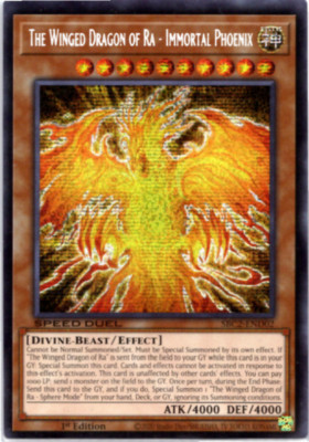 The Winged Dragon of Ra-Immortal Phoenix SBC2-END02 Secret Prismatic Rar Yugioh-image
