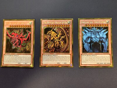 Yugioh Three Gods PGLD Gold Secret Rare Set NM (PGLD-EN030,EN031,EN032)-image