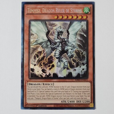 Tempest, Dragon Ruler of Storms (PCR) - RA03-EN011 - NM - Collector's Rare-image