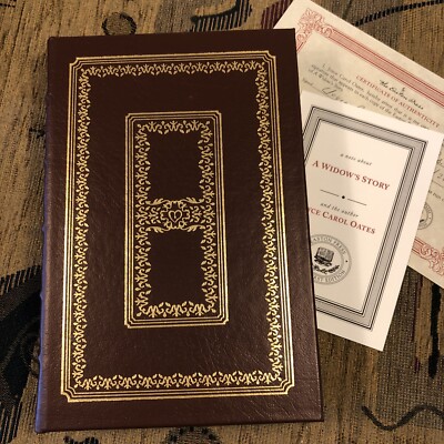 A WIDOW'S STORY by Joyce Carol Oates Easton Press SIGNED 1ST ED w/COA Like New!-image