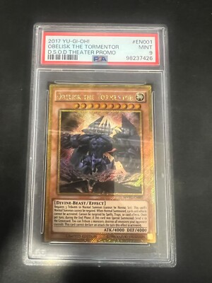 Obelisk The Tormentor MVPC-EN001 PSA Graded 9 Gold Rare Yugioh TCG-image