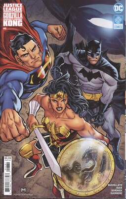 JUSTICE LEAGUE VS GODZILLA VS KONG #6 COVER C FRANCIS MANAPUL CARD STOCK VARIANT-image