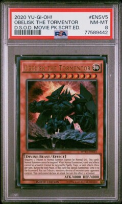 YuGiOh Obelisk the Tormentor MVP1-ENSV5 Ultra Rare Limited Edition PSA 8-image