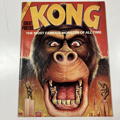 Kong Magazine #1 1976- The Most Famous Monster Of All Time-Skull Island-Godzilla-image
