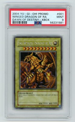 YUGIOH The Winged Dragon of Ra DOD 001 PSA 9 MINT-image